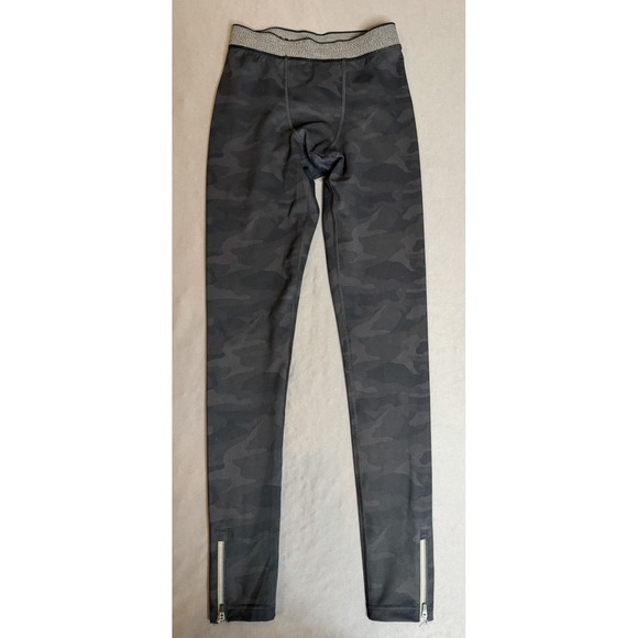 Vuori Limitless Camo Workout Training Compression Leggings Mens Small Zip Ankle